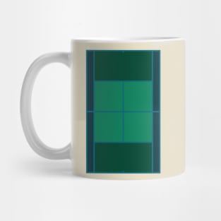 Tennis Court Vintage Mug